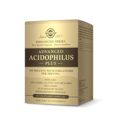 Пробіотики Solgar Advanced Acidophilus Plus 60 капс