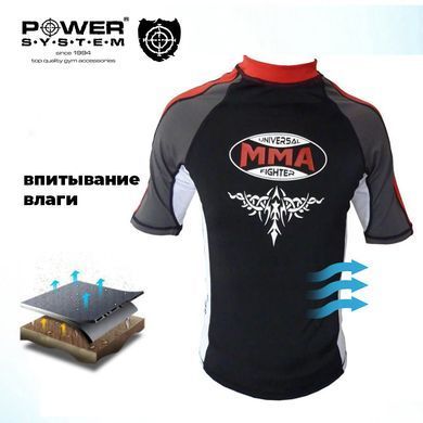Рашгард для MMA Power System 004 Scorpio M Black/Red
