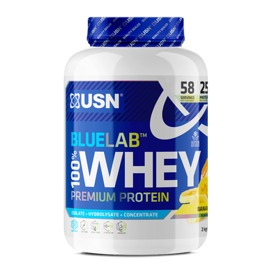 Сироватковий протеїн USN Blue Lab 100% Whey Premium Protein 2000 г banana