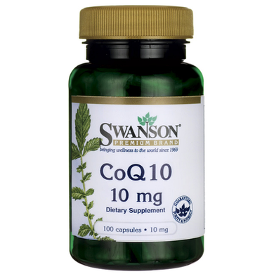 Коензим Q10 Swanson CoQ10 10 mg 100 капсул
