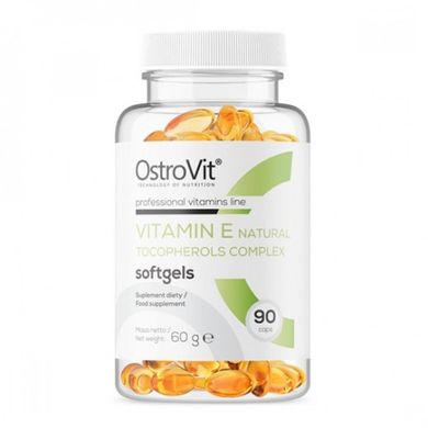 Вітамін Е OstroVit Vitamin E Tocopherols Comlex 90 капсул