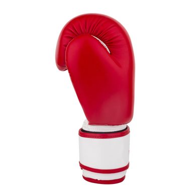 Боксерские перчатки PowerPlay 3004 JR красно-белие 8 унций
