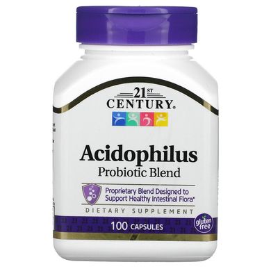 Пробіотики 21st Century Acidophilus Probiotic Blend 100 капсул