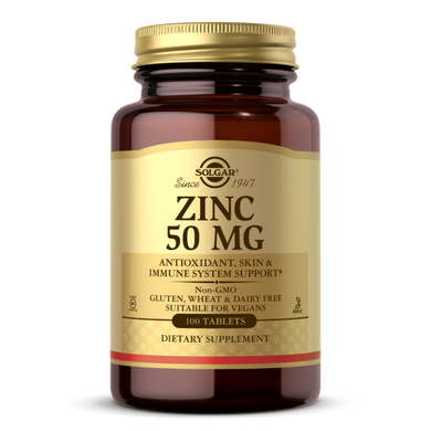 Цинк Solgar Zinc 50 mg 100 таб