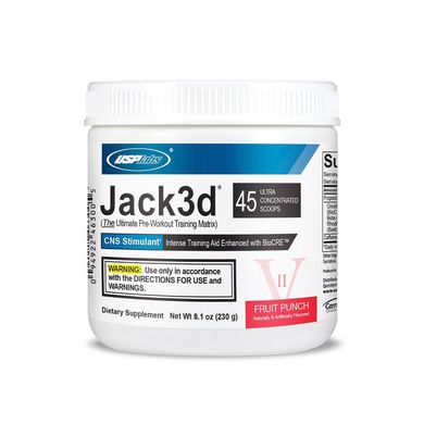 Предтренировочный комплекс USP Labs Jack 3D (230 г) fruit punch