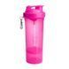 Шейкер спортивний SmartShake Slim NEON Pink 500 мл