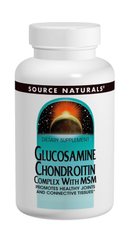 Глюкозамин & Хондроитин & МСМ, Source Naturals, 120 таблеток