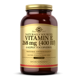 Натуральный витамин Е, Vitamin E, Solgar, 268 мг, 400 МЕ, 250 желатиновых капсул