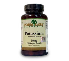 Калий Form Labs Potassium Sustained Release 99 mg 250 tab