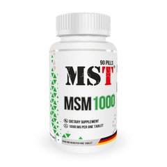 Метилсульфонілметан МСМ MST MSM 1000 mg 90 таблеток