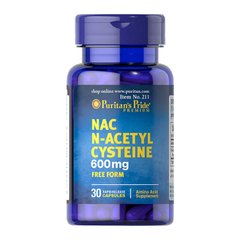 N-ацетилцистеин Puritan's Pride NAC N-Acetyl Cysteine (30 капс) пуританс прайд