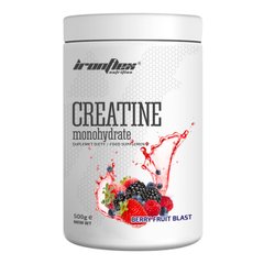 Креатин моногидрат IronFlex Creatine monohydrate 500 грамм Ягоды