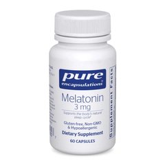 Мелатонин Pure Encapsulations Melatonin 3 мг 60 капсул