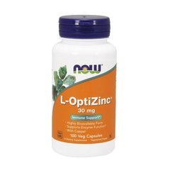Опти цинк Now Foods L-OptiZinc 30 mg (100 капс) нау фудс