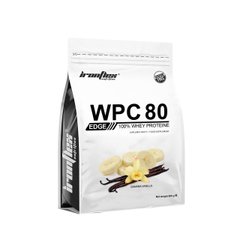 Сироватковий протеїн концентрат IronFlex WPC80.eu Edge 909 грам Банан-ваніль