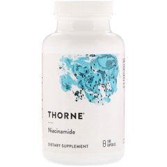 Ниацинамид, Niacinamide, Thorne Research, 500 мг, 180 капсул