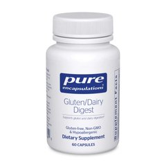 Ферменты для переваривания глютена Pure Encapsulations Gluten/Dairy Digest 60 капсул