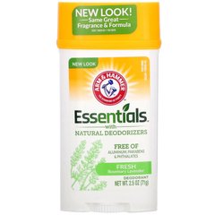 Натуральный дезодорант для мужчин и женщин свежий Arm & Hammer (Essentials with Natural Deodorizers Deodorant Rosemary Lavender) 71 г