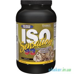 Сироватковий протеїн ізолят Ultimate Nutrition ISO Sensation 93 (910 г) кава