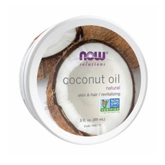 Натуральное кокосовое масло Now Foods Coconut Oil 89 мл