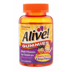 Витамины для детей Nature’s Way Alive! Children`s Gummy Multivitamin, Gluten Free, Made with Pectin 60 жвачек