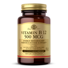 Витамин Б12 Solgar Vitamin B12 500 mcg (100 капс)