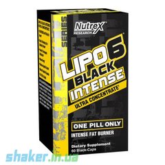 Жироспалювач Nutrex Lipo 6 black intense Ultra Concentrate (60 капс) ліпо 6