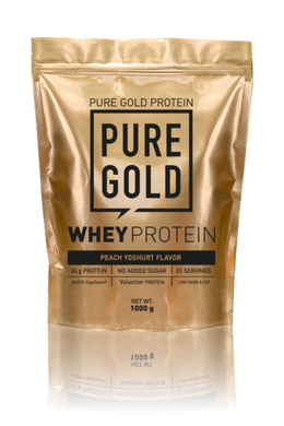 Сироватковий протеїн концентрат Pure Gold Protein Whey Protein 1000 грамів Персиковий йогурт