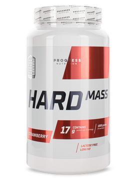 Гейнер для набору маси Progress Nutrition Hard Mass 1000 г Полуниця