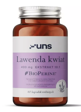 Экстракт лаванды UNS Lawenda Kwiat 400mg 60 капсул