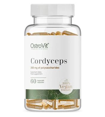 Экстракт гриба кордицепса OstroVit Cordyceps Vege 60 капсул