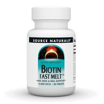 Біотин Швидкорозчинний Source Naturals Biotin Fast Melt 10000 mcg 60 Таблеток
