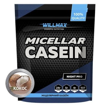 Казеїн Willmax Micellar Casein 900 грам Кокос