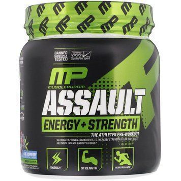 Предтренировочный комплекс Muscle Pharm Assault Energy + Strength 345 грамм Фруктовый пунш