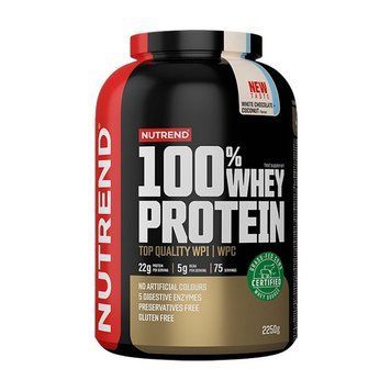 Сывороточный протеин Nutrend 100% Whey Protein 2250 г White Chocolate Coconut