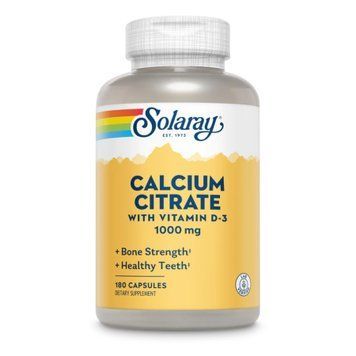 Кальцій Д3 Solaray Calcium Citrate with Vit D-3 1000mg 180 капсул