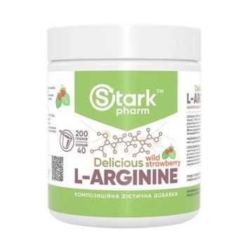 Л-Аргінін Stark Pharm L-Arginine 200 г Strawberry Raspberry
