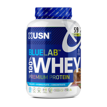 Сывороточный протеин USN Blue Lab 100% Whey Premium Protein 2000 г caramel chocolate