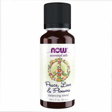 Эфирное масло цветочное Now Foods Peace, Love & Flowers Oil Blend 30 мл