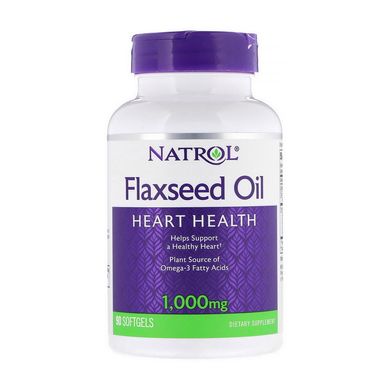 Льяное масло Natrol Flaxseed Oil 90 капс Омега-3