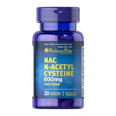 N-ацетилцистеин Puritan's Pride NAC N-Acetyl Cysteine 30 капс