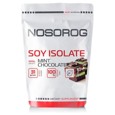 Соєвий протеїн ізолят Nosorog Soy Isolate (1 кг) носоріг шоколад м'ята