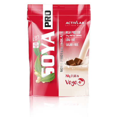 Соєвий протеїн ізолят Activlab Soja Pro (750 г) шоколад