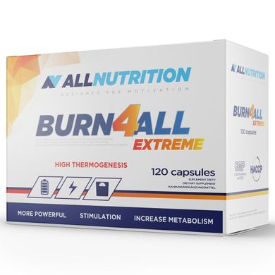 Жироспалювач AllNutrition Burn4all Extreme (120 капс)