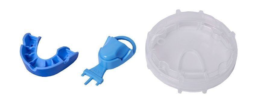 Капа OPRO Junior Silver Blue/Light Blue (art.002190002)