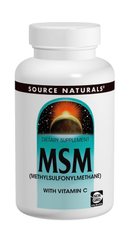 Метилсульфонілметан МСМ 1000мг з вітаміном С, Source Naturals, 120 таблеток