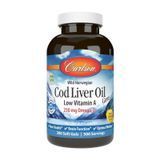 Омега 3 Carlson Labs Cod Liver Oil Low Vitamin A 230 mg Omega-3s 300 капсул