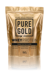 Сироватковий протеїн концентрат Pure Gold Protein Whey Protein 1000 грамів Арахисовая паста