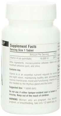 Вітамін А 10000 IU, Source Naturals, 250 таблеток