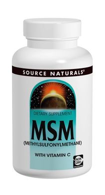 МСМ 1000мг с Витамином С, Source Naturals, 120 таблеток